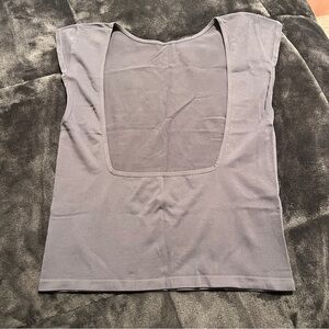 Gray Backless Free People Top